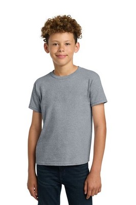 Gildan Heavy Cotton Plain Crew Neck Short Sleeves Youth T-Shirt 5000B Sport Gray