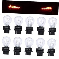 10 PCS 3157 Tail Light Bulb, Miniature 4157 Brake Light Bulb, Waterproof White