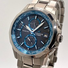 CASIO Oceanus OCW-S2000 Radio Controlled Solar Men's Wristwatch Working 39.5mm