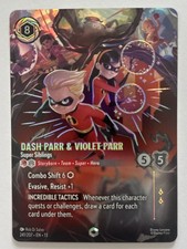 Disney Lorcana Dash Parr  Violet Parr Super Siblings 241/207 Enchanted Holo