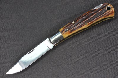 BOWEN USA R1306 Stag Lockback Pocket Knife Blackshear GA