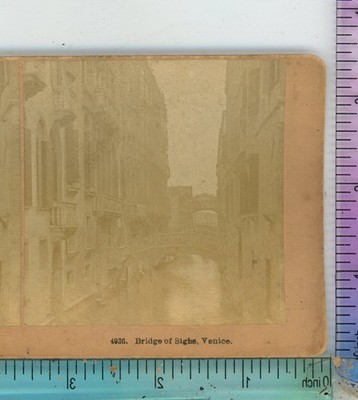 Bridge of Sighs Venice Italy Kilburn Stereoview