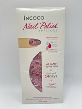 RARE Incoco Nail Polish Strips PLUM PAISLEY