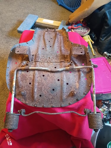 ASIENTO DE MOTOCICLETA ANTIGUO HARLEY O INDIO encontrado en Fort Ashby W.V. Leer - Imagen 6 de 10