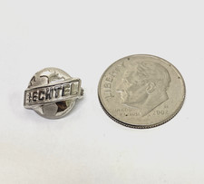 Vintage BECHTEL 14K White Gold Advertising Service Lapel Pin Tie Tac 2.4 Grams