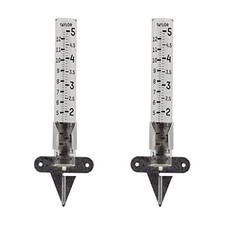 Taylor 2710N2 Mountable Rain Gauge, Measure Monitor Precipitation with Clear