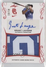 2017 Leaf Perfect Game National Showcase Red 10/10 Grant Lavigne Patch Auto a1r
