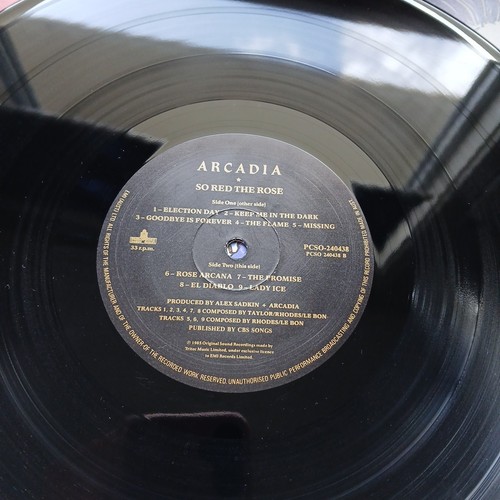 Arcadia: So Red The Rose Lp Record Original Duran Duran - Picture 5 of 6
