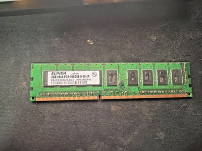 Lot of 16 Elpida 2GB DDR3-1333 PC3-10600E ECC Registered RDIMM Server Memory RAM