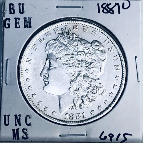 1881 O BU GEM MORGAN SILVER DOLLAR UNC MS+++ U.S. MINT RARE COIN 6915