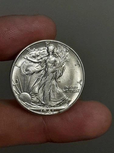 1941- D Walking Liberty Half Dollar BU #1