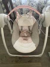 Ingenuity Comfort 2 Go Compact Portable Baby Swing with Music - Flora