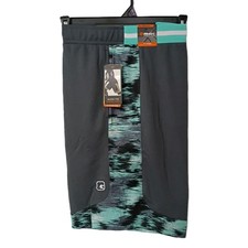 And1 2XL Mens Basketball Shorts 10" Inseam Gray And Green W/ Pockets