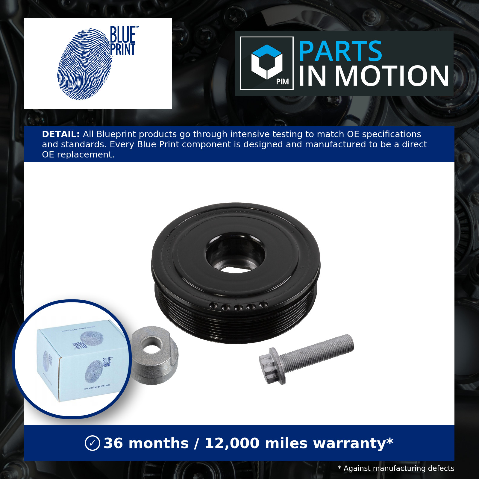 Crankshaft Pulley ADBP610045 Blue Print Belt 1230300Q0A 1230300Q0AS1 1230300Q1D