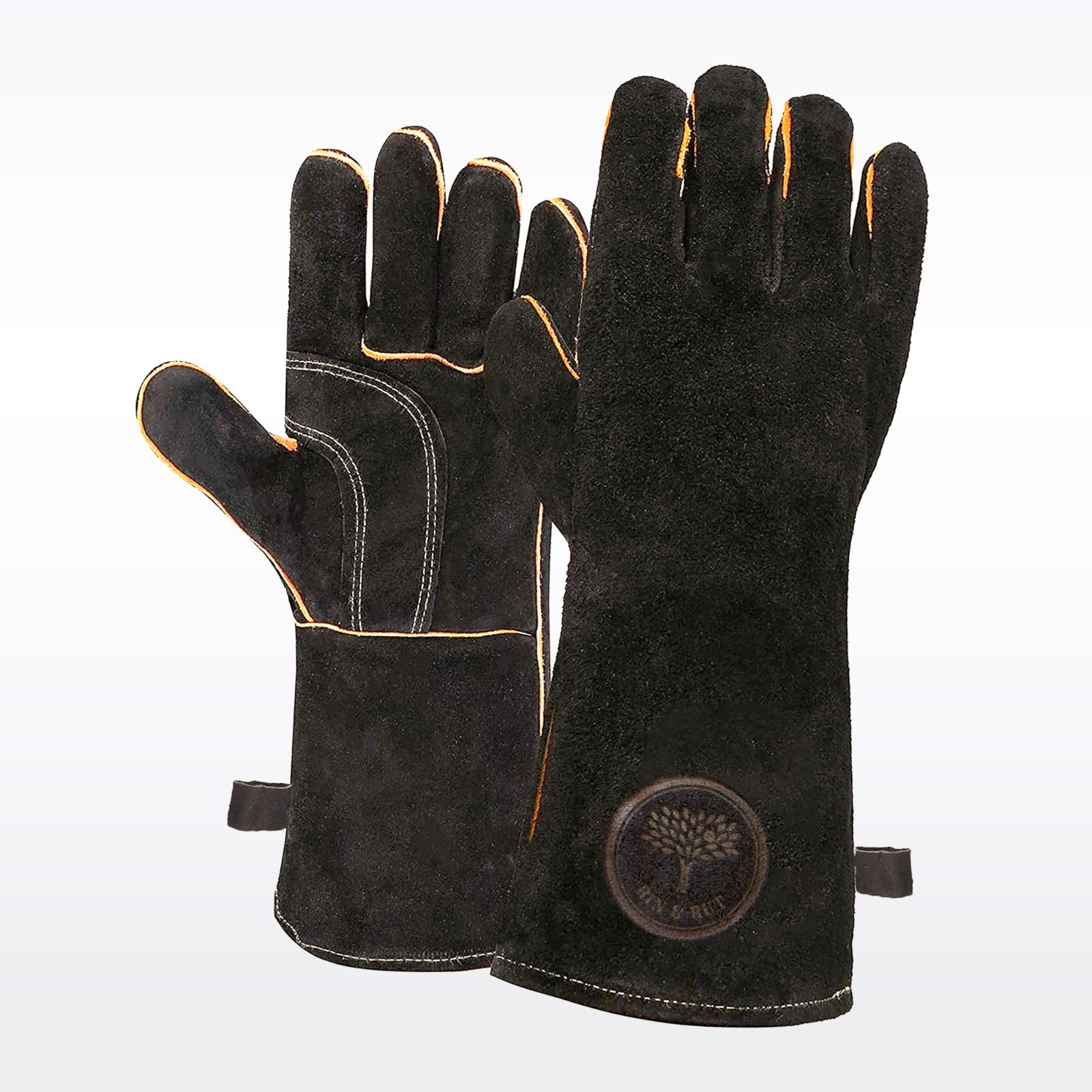 Leder Grillhandschuhe - Hitzeresistent - Grillzubehör von Rin&Rut