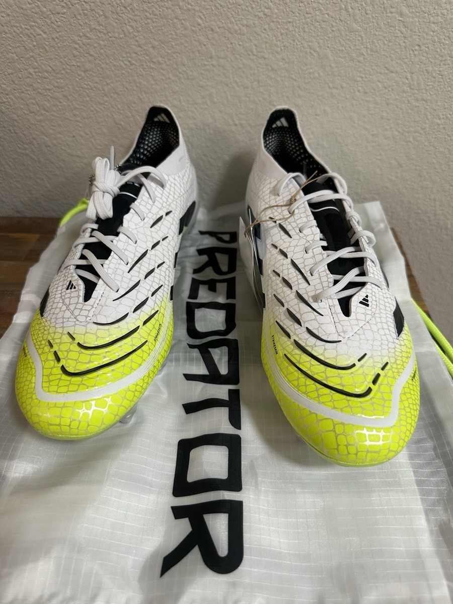 Adidas Predator Elite SG Soccer Cleats JI1067 White Green Men's Sz