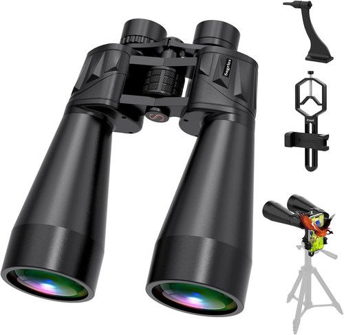 High-Powered 18X70 Waterproof Binoculars with Smartphone Adapter & Tripod - Picture 11 of 12