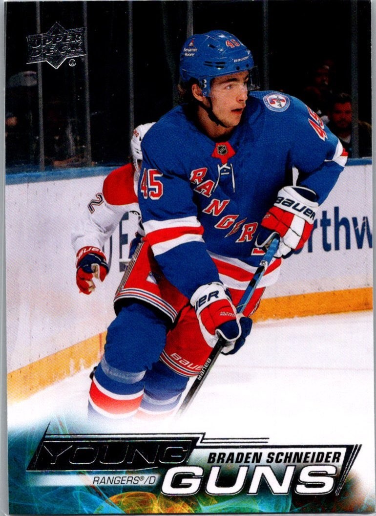 2022-23 Upper Deck Braden Schneider #214 Young Guns RC