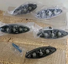 Lot Of 5 LIBERTY Oval Seaside Nautical Pull Handles Brushed Satin Pewter 4¼"