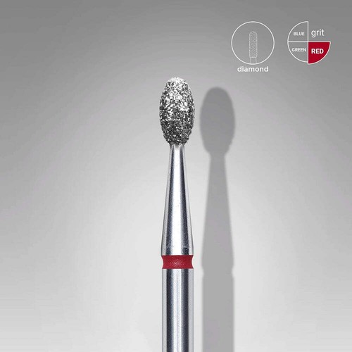STALEKS PRO Diamond Nail Drill Bit Olive EXPERT Head Diameter 2,5 mm / Working P - Picture 8 of 9