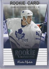 2002-03 UPPER DECK ROOKIE UPDATE CARLO COLAIACOVO RC UD SP /1500 #117