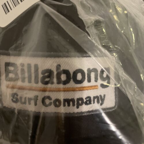 Billabong Surf Co ummauerte Truckermütze Kappe schwarz Druckknopflasche verstellbar Netzrücken neu mit Etikett - Bild 2 von 5