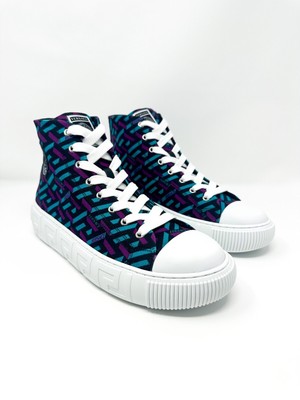 versace la greca high top sneakers