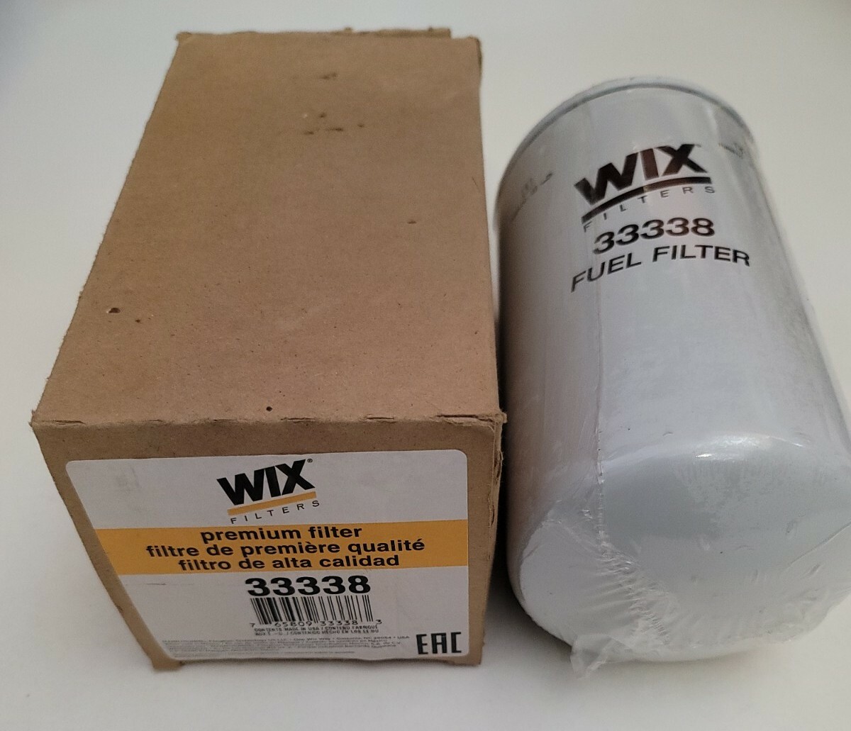 WIX 33338 - Fuel filter cross reference