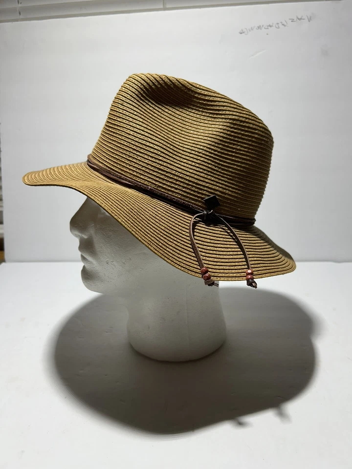 San Diego Hat Company Mens Crushable Fedora with Leather Band Size S/M - Image 3 of 4