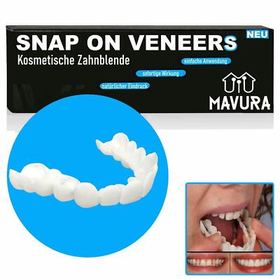Snap On Veneers Kosmetische Zahnblende Comfort Prothese Falsche Zähne Flex Fit