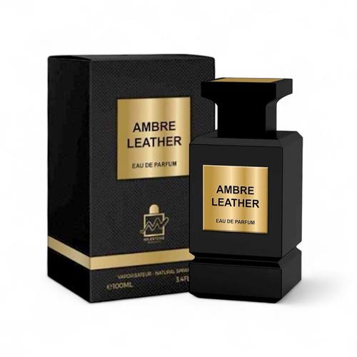 Ambre Leather by Milestone Perfumes Eau de Parfum for Men 3.4 oz - Picture 1 of 4