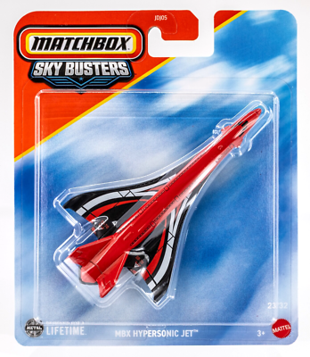 2025 Matchbox Sky Busters® #23 MBX Hypersonic Jet RED | BLACK
