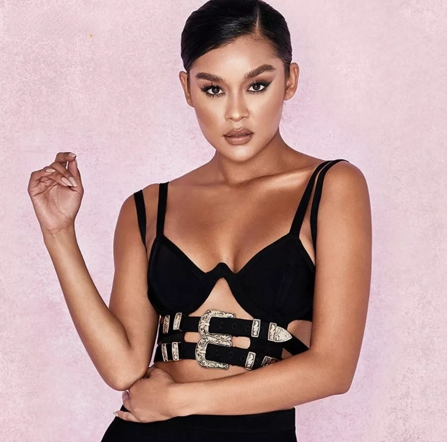Black hotsell buckle bralet