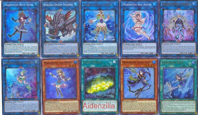 Yugioh Marincess Deck - Coral Anemone Trickstar Aqua Angel Cyberse Blue  Tang | eBay