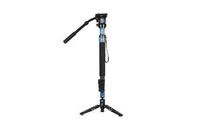 SIRUI P-424FS+VH-10 Multifunction Einbeinstativ Carbon mit Videoneiger VH-10 by