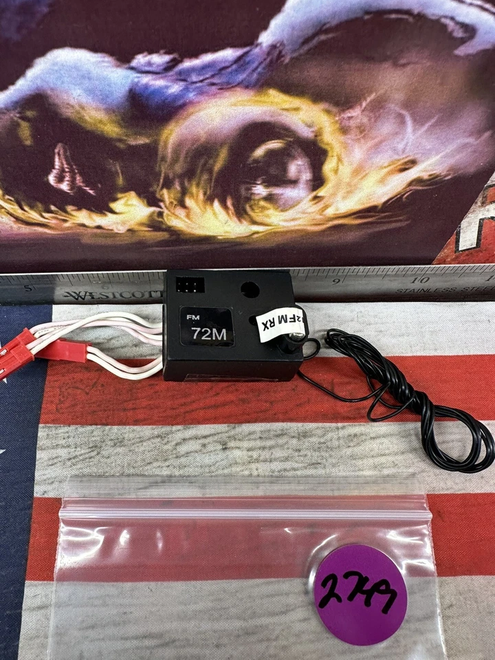 Receptor VENOM 2 canales/FM/72MHz con cristal NUEVO PAQUETE ABIERTO Foto 4 de 4