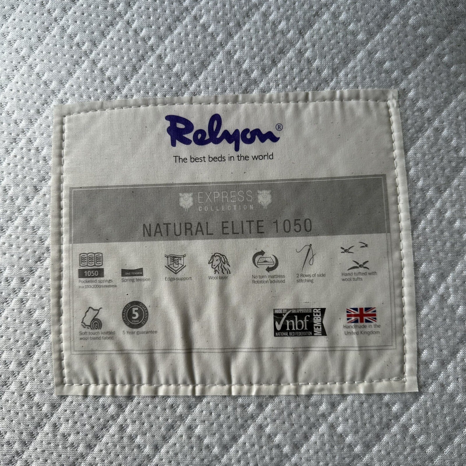 Relyon Double Mattress Excellent Condition eBay