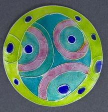 DESIGNER GLASS ENAMEL BUTTONS 