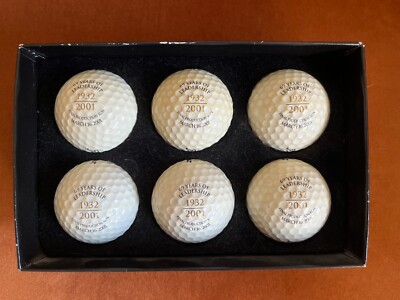 2001 Box of Titleist Final Production Balata Golf Balls (RARE
