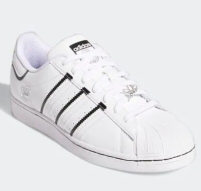 adidas Mens Originals Superstar - Mens Basketball Shoes White/Black/Blue Size 11.5