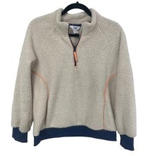 Athleta Girl 1/4 Zip Sherpa Pullover 14 ASIS