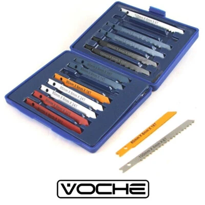 VOCHE - 365-ONLINE VOCHE® 14PC UNIVERSAL JIGSAW BLADE KIT c/w METAL PLASTIC WOOD FIT BLACK & DECKER