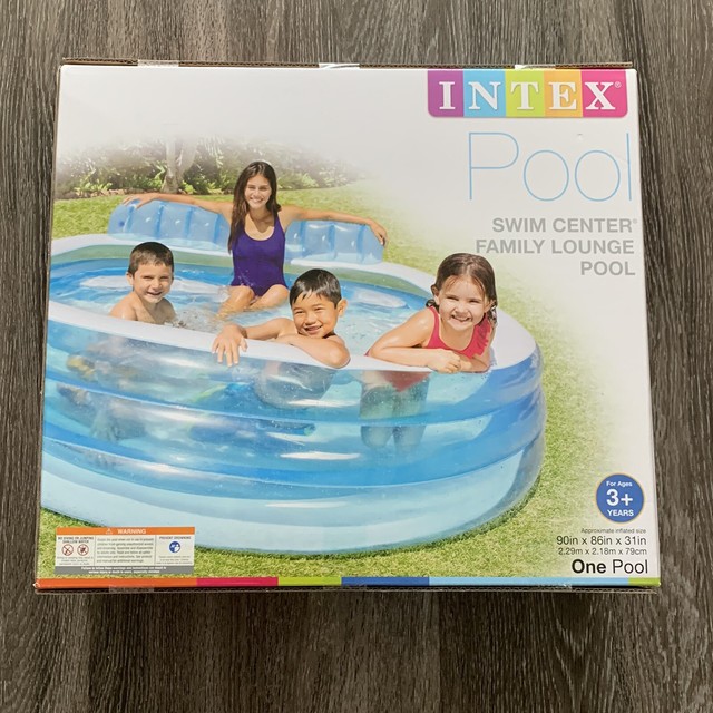 Intex 57190EP Inflatable Family Lounge Pool - Blue for sale online | eBay