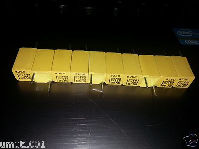 100pcs NOS PHILIPS KS443 8250pF 8.2nF 63V 1% STYROFLEX HI-END POLYSTYRENE CAPS!