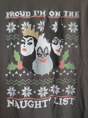 Disney XXL Proud To Be On The Naughty List Christmas Tee - Picture 2 of 6