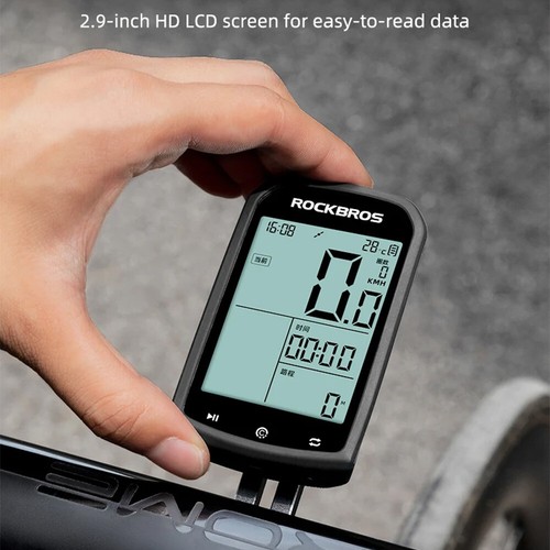 ROCKBROS M1 Smart GPS Cycling Wireless Speedometer MTB Road Bike Speed Meter New - Picture 14 of 19