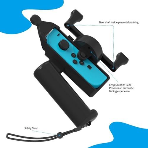 Somatosensory Fishing Rod Left and Right Small Gaming Handles Holder for Switch - Picture 4 of 8