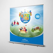 EXTRA WIDE 2 METER / 2000MM ROLLER BANNER PULL / ROLL / POP UP STAND BACKDROP