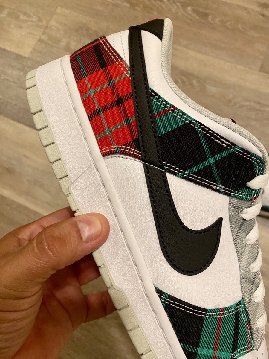 Nike Dunk Low Retro PRM 'Tartan Plaid' Red Green DV0827-100 Men's