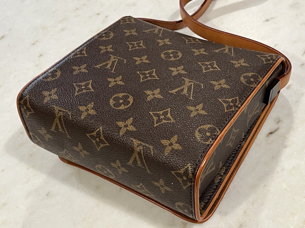 LOUIS VUITTON LEATHER *2002 MONOGRAM TRIBECA* SHOULDER BAG HANDBAG